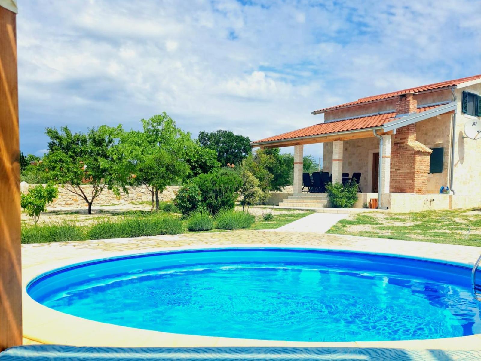 Villa Stone Pearl With Heated Swimming Pool Sveti Filip i Jakov Bagian luar foto
